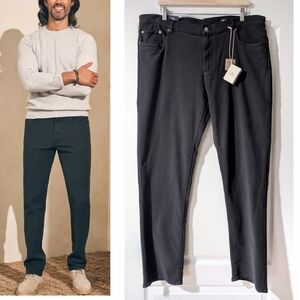 NWT Faherty | Stretch Terry 5 Pocket In Onyx Black